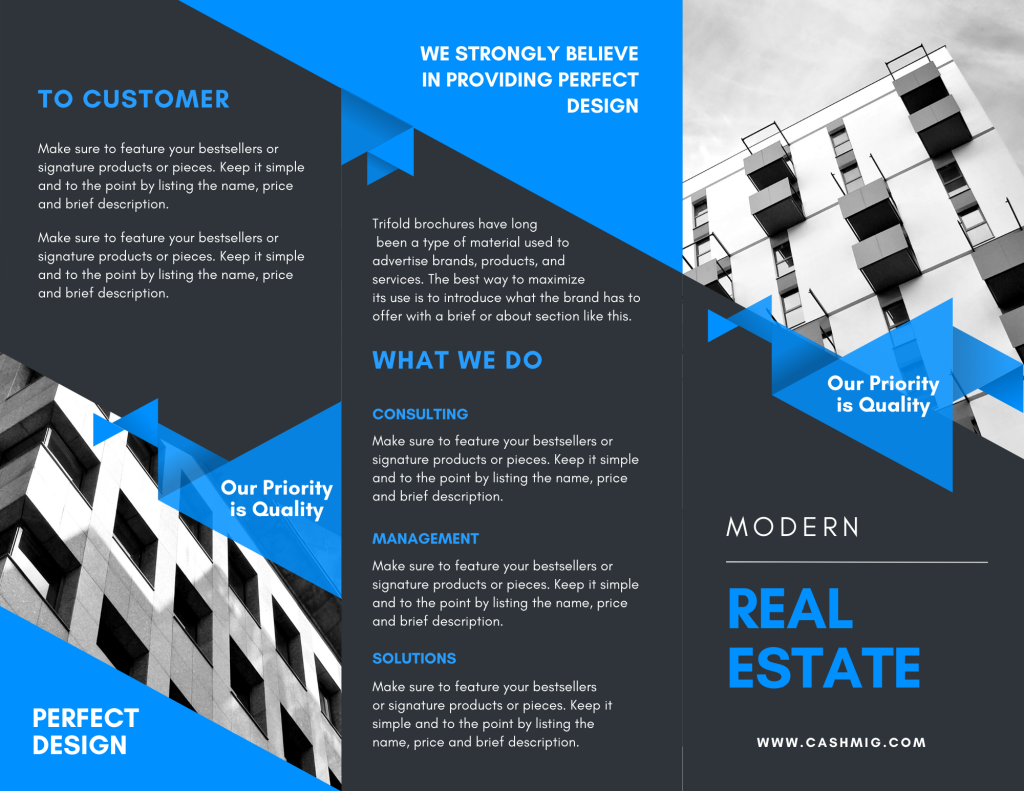 Few Brochure Designed With Canva