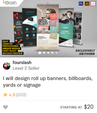 fourslash fiverr gig