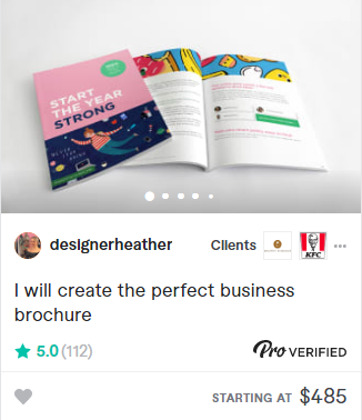 designerheather  Highest Paid Brochure Designer on Fiverr